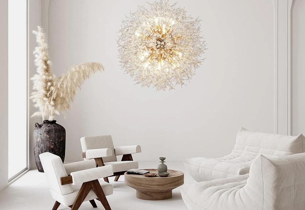 globe crystal chandelier